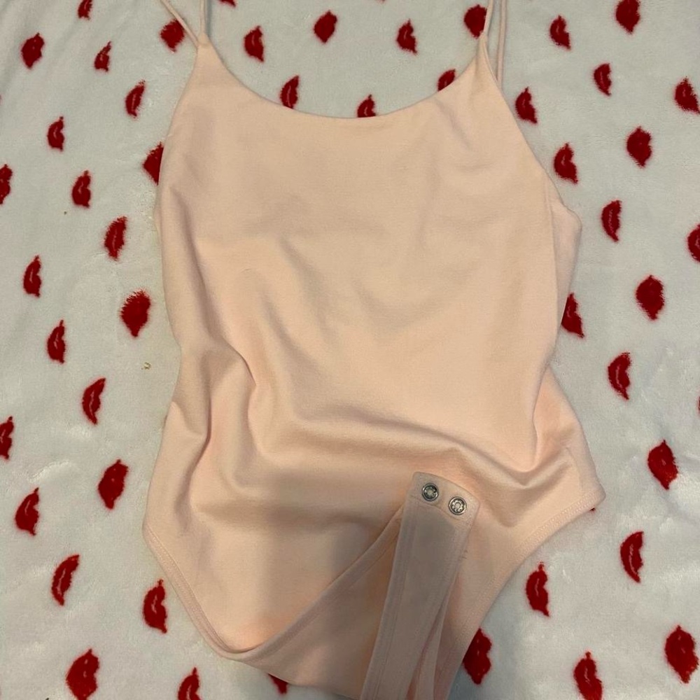 Stylish Light Pink bodysuit with Straps